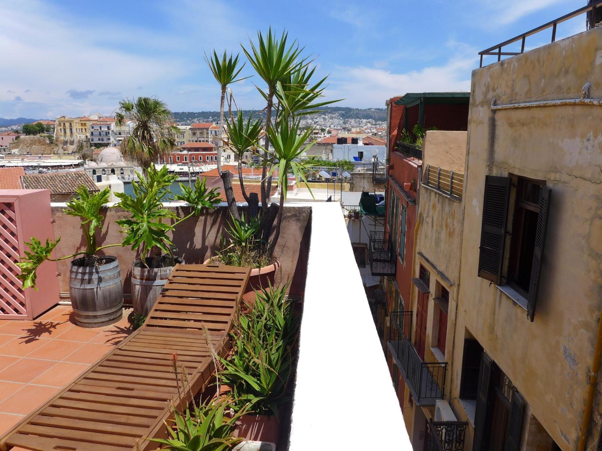 Pension Eva Chrissi Akti Chania Exterior foto